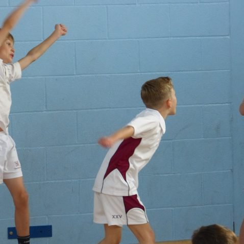 students in a sports session