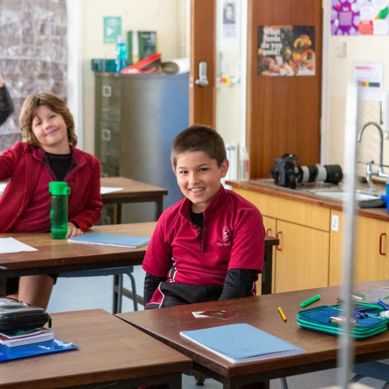Students sat in the classroom