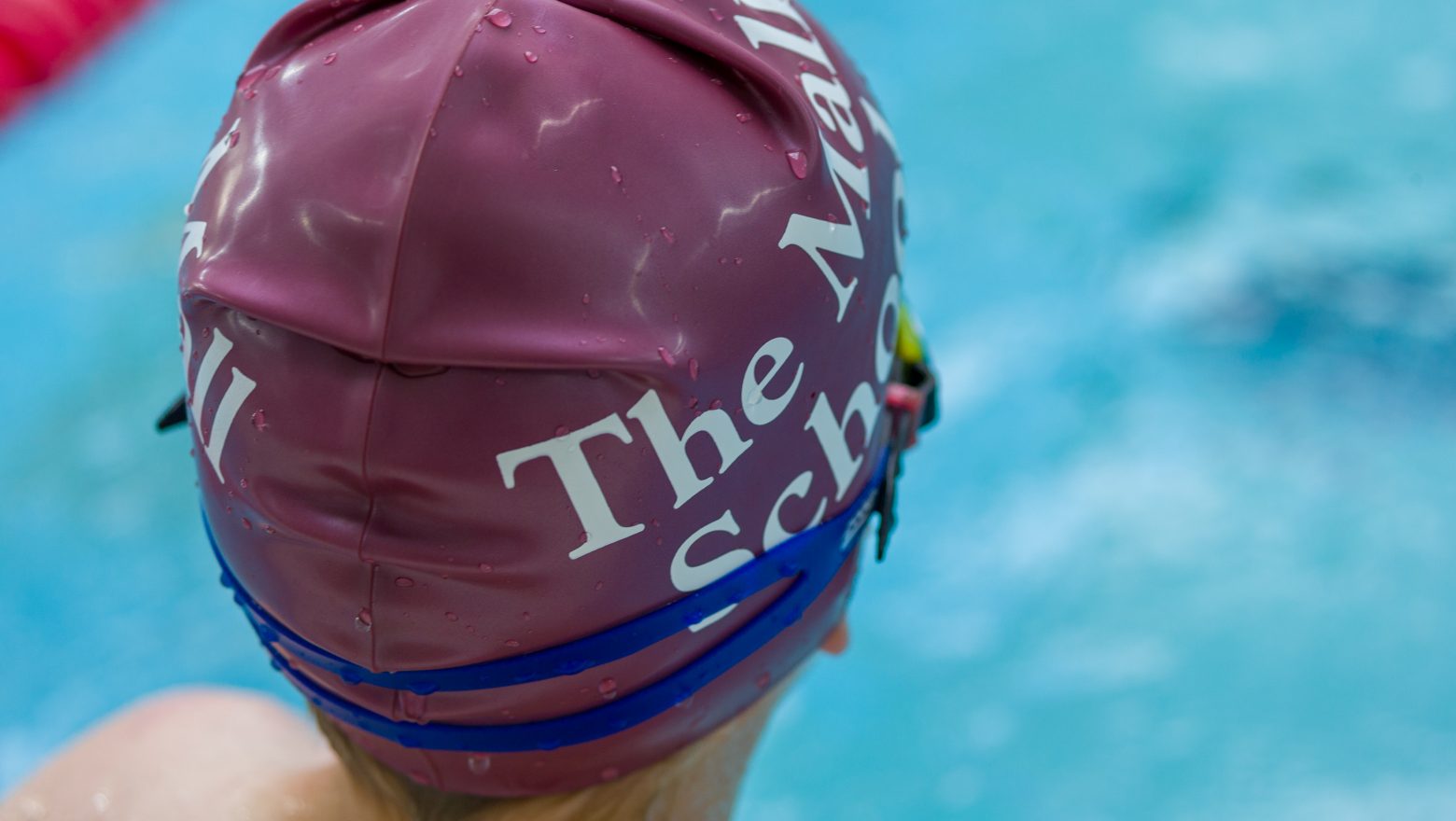 The Mall School swimming cap