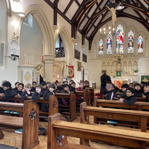 children in church