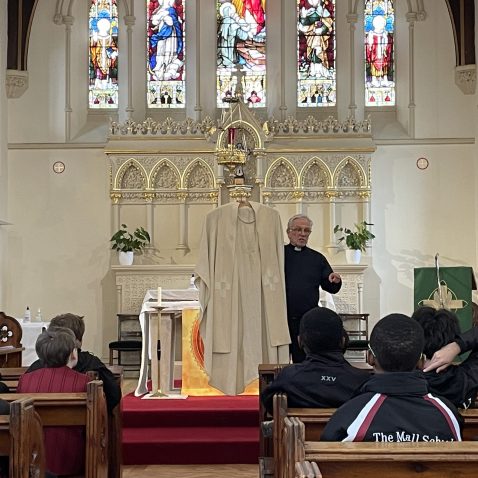 man in church