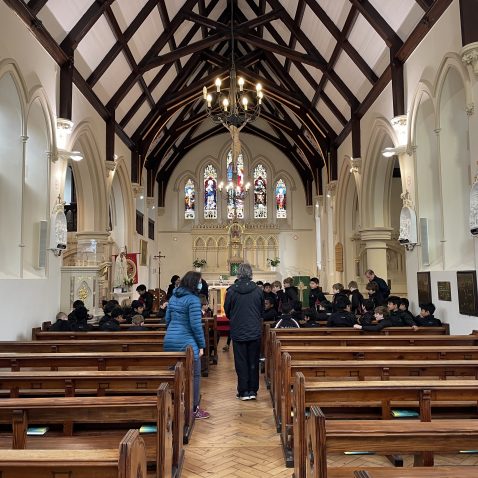 inside a church