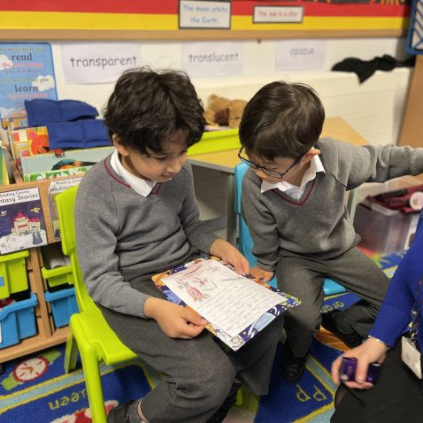 students in class