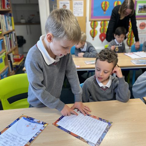 students in class