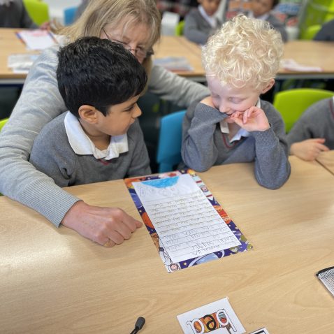 students in class