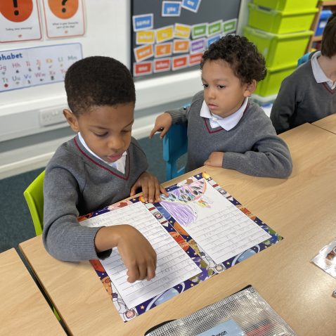 students in class