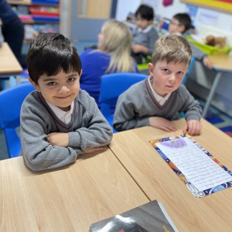 students in class