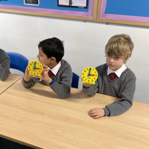 students in class