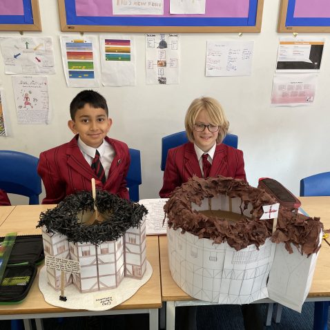 student constructions of The Globe Theatre