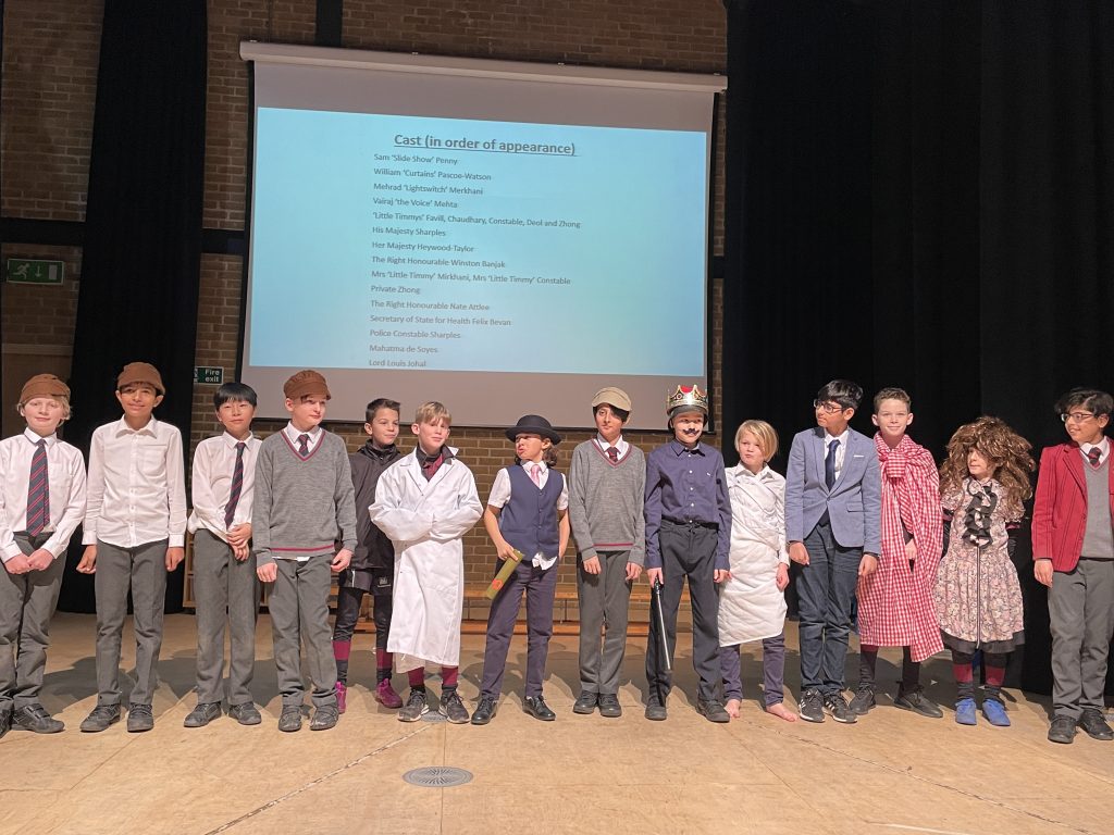 children putting on a performance