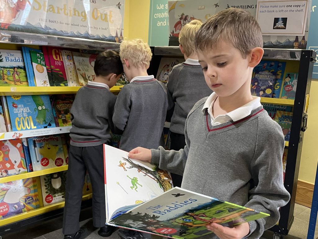 children at a book fair