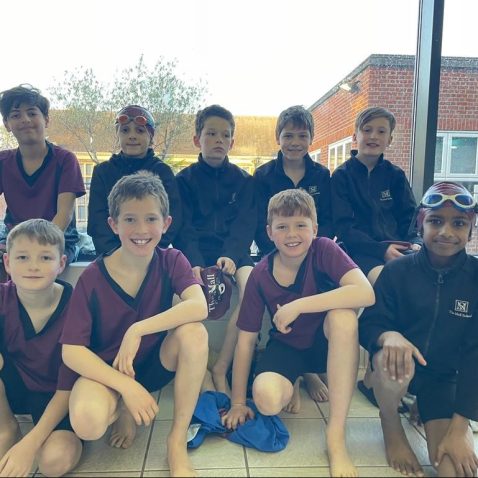 children in their swimming gear