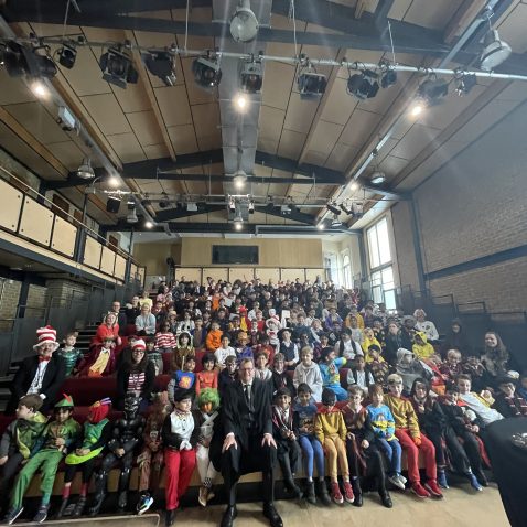 entire classroom ready for World Book Day in the main hall
