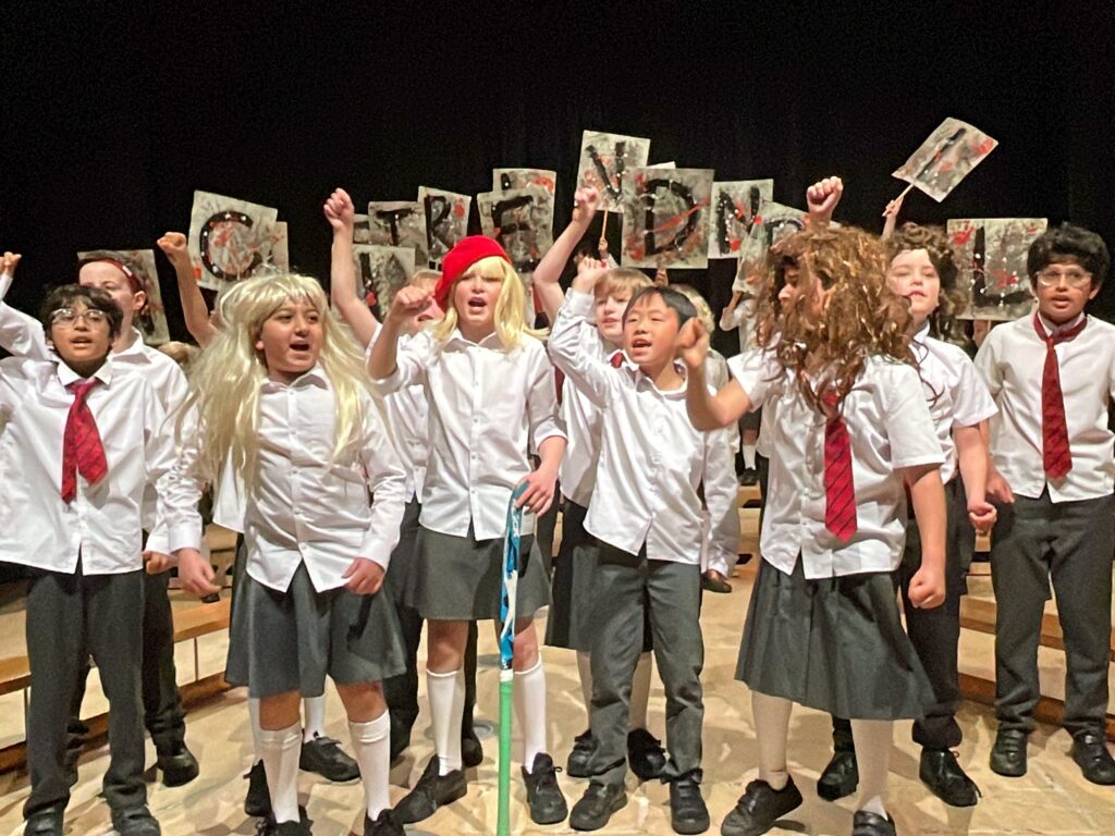 students in a musical