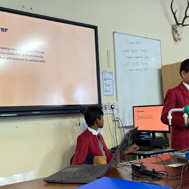 students in class