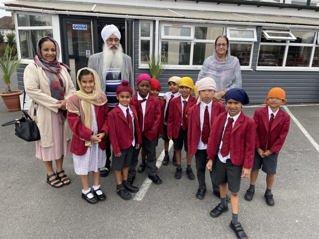 students at a gurdwara