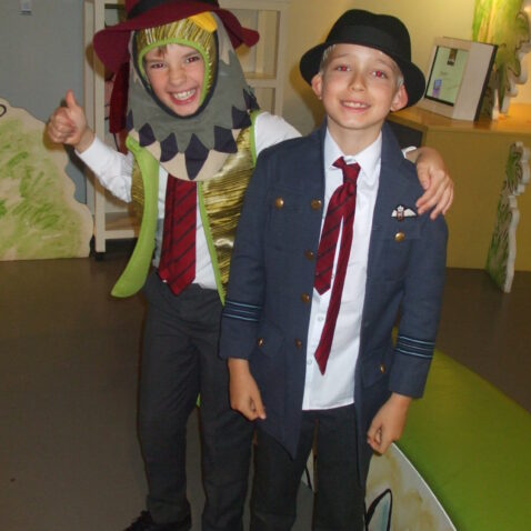 students in fancy dress