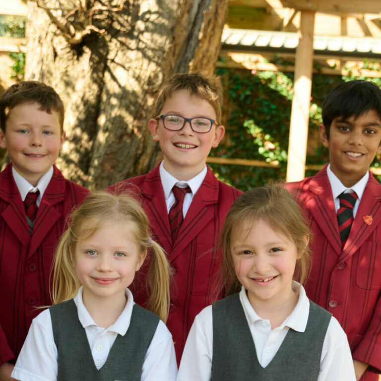 Group of children outside