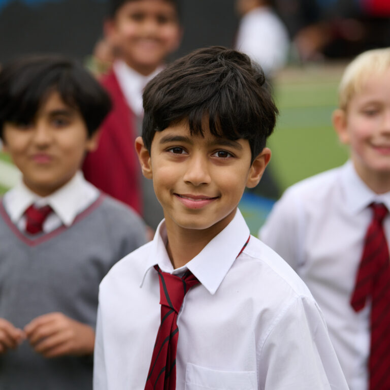 School boys in the playground